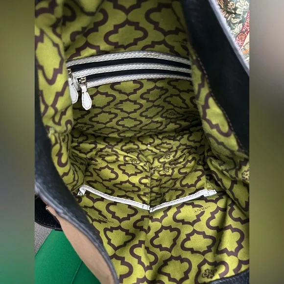 OrYANY Angelique Hobo Leather Slouch bag with contrast trim and tassel bag charm - Picture 10 of 12